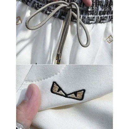 『M-3XL』新作メンズ高級刺繍入りカジュアルショーツ、サマービーチパンツ