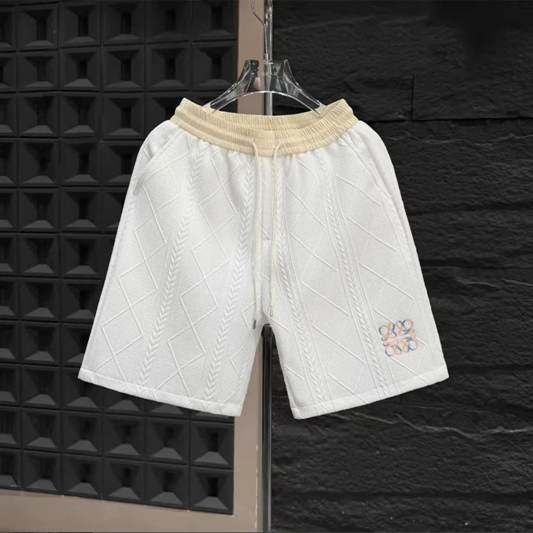 『M-3XL』高級カジュアルショーツ、流行の夏物刺繍入りメンズパンツ