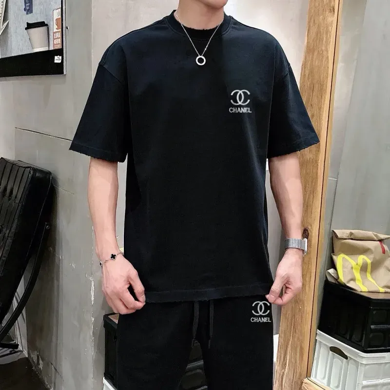 『M-3XL』気質いい 超人気商品 大人の定番 クラシック リラックス アウトドア 刺繍 Ｔシャツ セットアップ