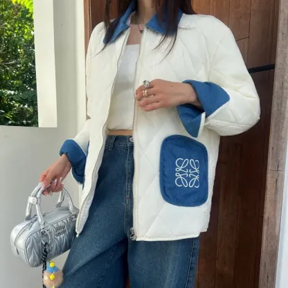 『M-L』好感度UP 最愛の一着 ファッション 折り襟 キルティングジャケット