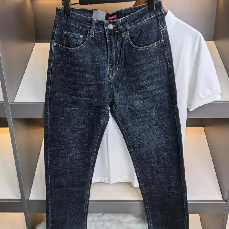 『S-2XL』メンズトレンドのスリムフィットカジュアルジーンズ