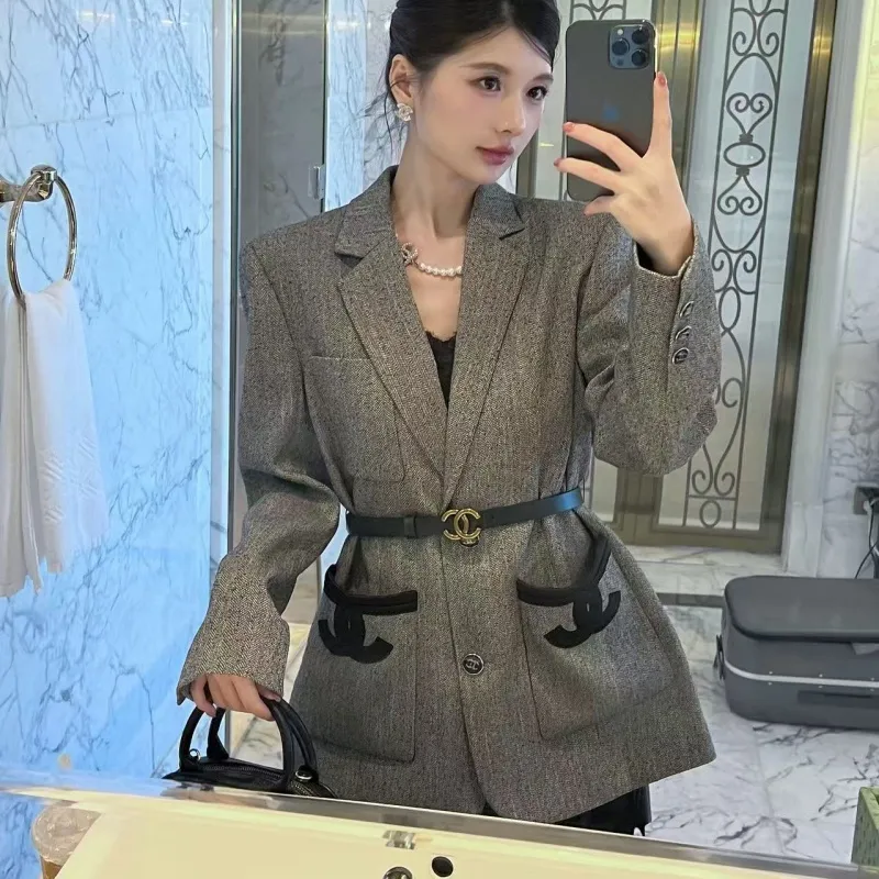 『S-L』超人気商品 大人の定番 合わせやすい 高級感 おしゃれ 折り襟 アウター
