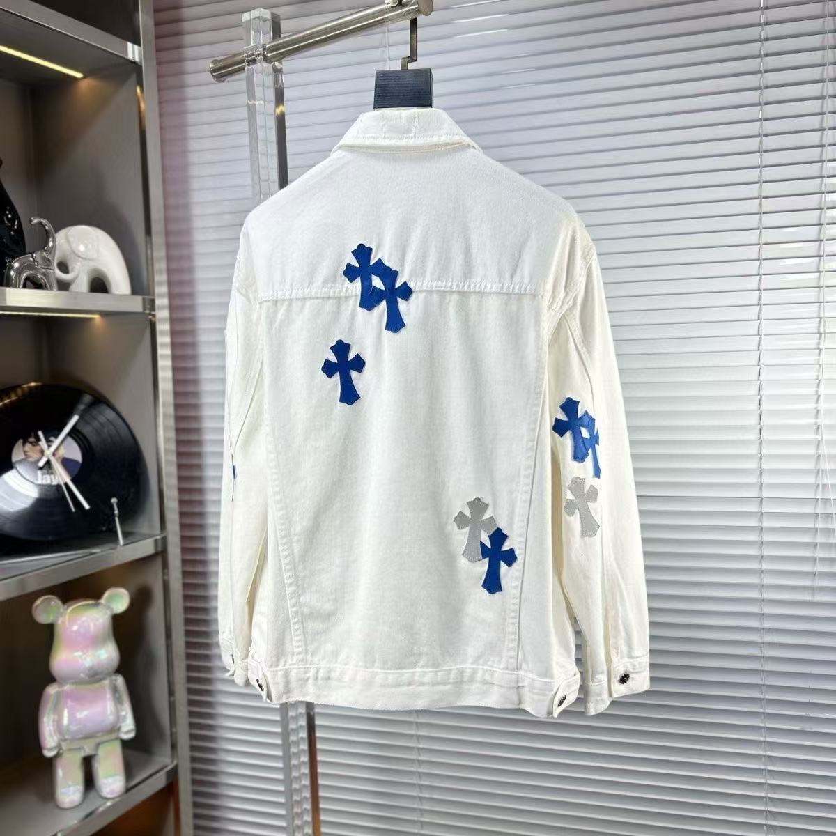 『XS-5XL』新しい春と秋のメンズとレディースの長袖デニムジャケットトップスファッショナブルなトレンディなジャケット
