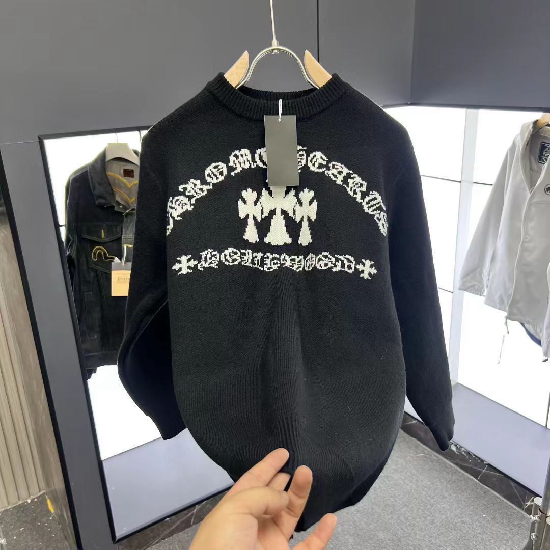 『M-4XL』クルーネックのゆったりしたカップルセーターニットトップス