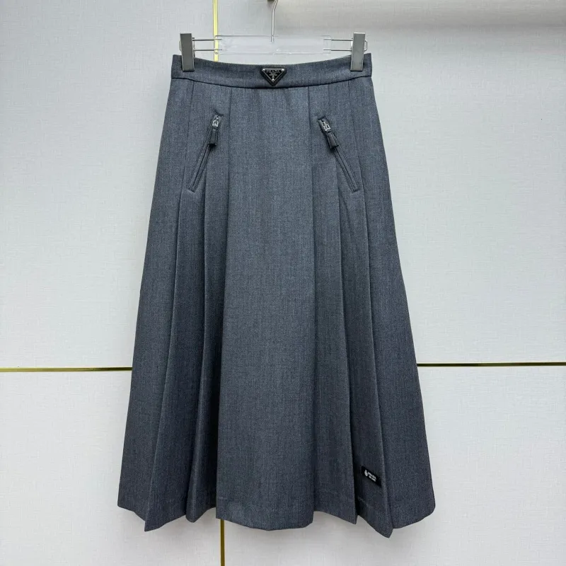 『S-L』存在感 元気いっぱい エレガント モード ジッパー スカート