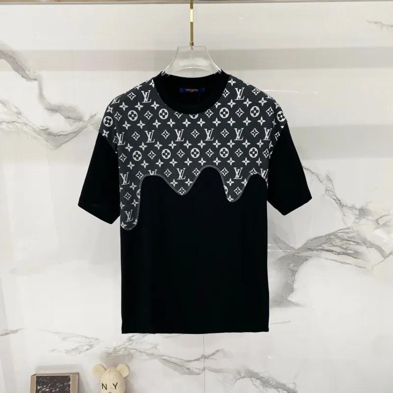 『XS-L』超人気商品 高級感 キレカジ プリント ラウンドネック 半袖 Tシャツ