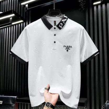 『M-4XL』新作の夏用半袖ポロシャツ、軽やかな高級Tシャツ