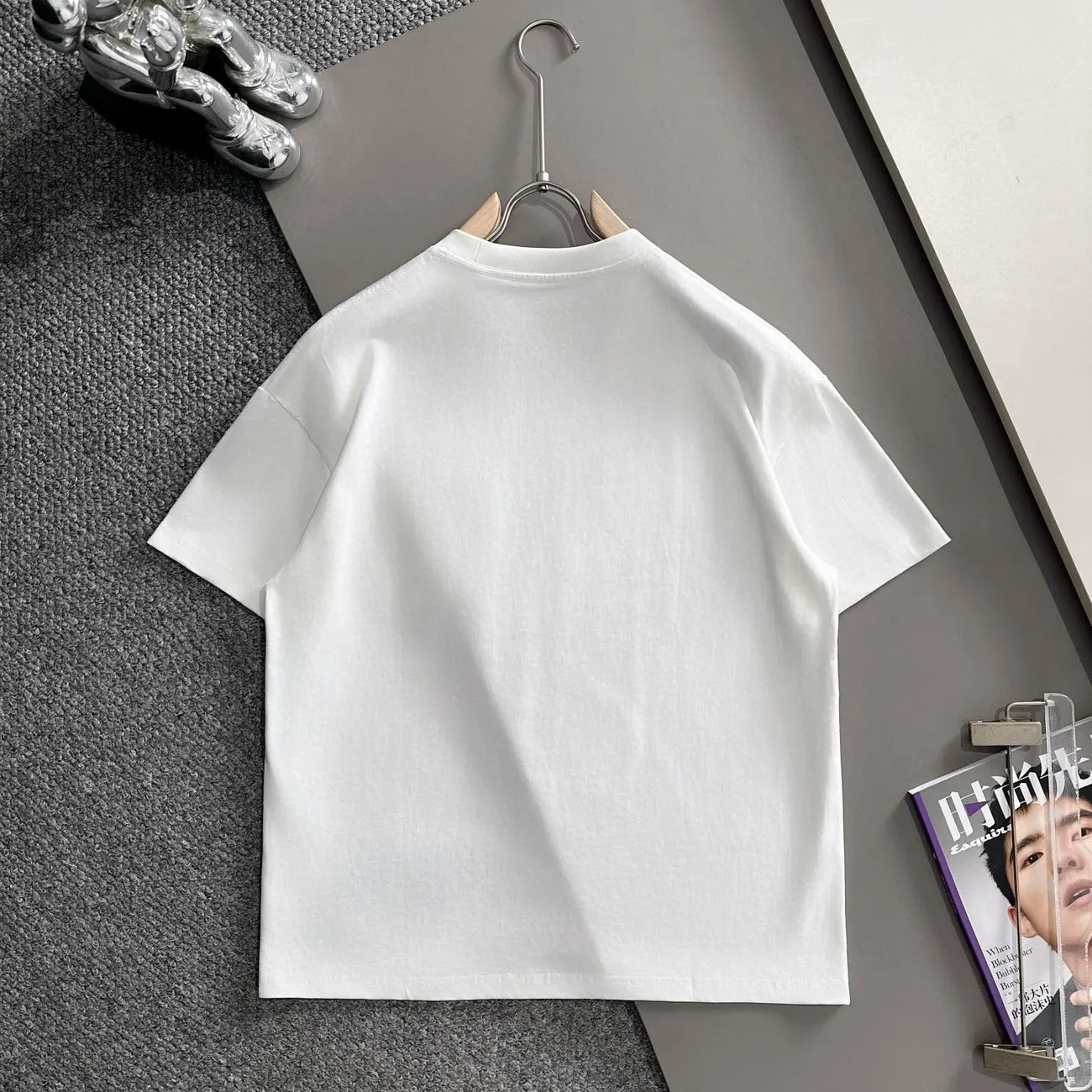 『S-XL』男女兼用の、シンプルでカジュアルな新しい定番のゆったりとした半袖Tシャツ