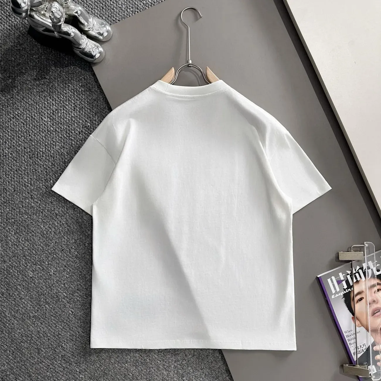 『S-XL』男女兼用の、シンプルでカジュアルな新しい定番のゆったりとした半袖Tシャツ