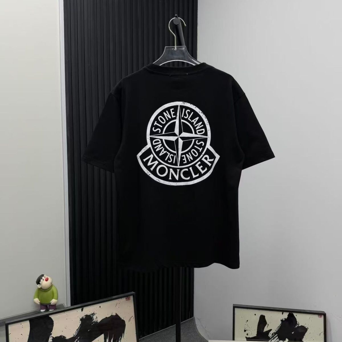 『S-2XL』プリント柄の半袖Tシャツ  カップルスタイルで、厚手ながらも高級感があり、トレンディなデザインです