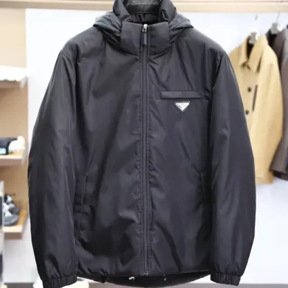『L-4XL』超人気商品 組み合わせやすい クール フード付き ダウンジャケット