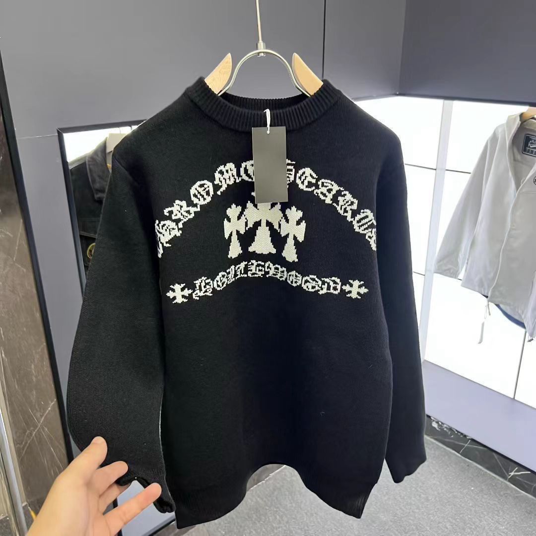 『M-4XL』クルーネックのゆったりしたカップルセーターニットトップス