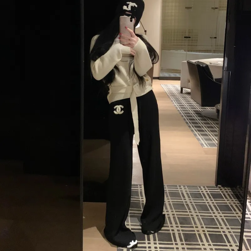『フリーサイズ』大人気 高品質 着瘦せ 動きやすい 元気いっぱい 女子マスト 雰囲気 ニット パンツ