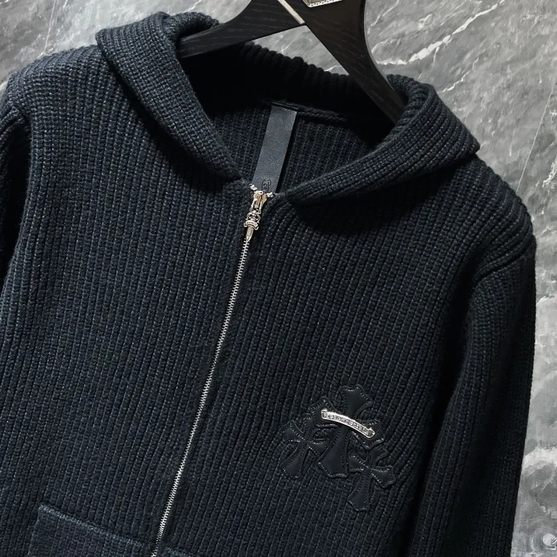 『S-XL』圧倒的セクシー 最愛の一着 ストリート フード付き ニット アウター