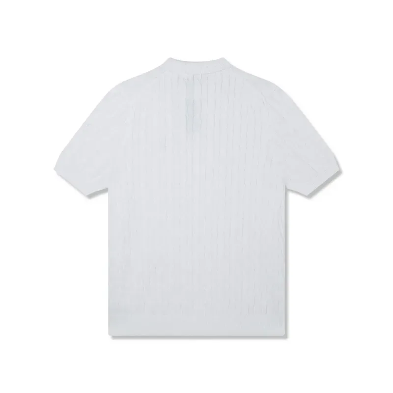 『S-XL』今季も大流行 着心地良い トレンド POLOネック ニット生地 Tシャツ