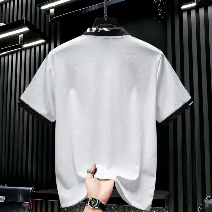 『M-4XL』新作の夏用半袖ポロシャツ、軽やかな高級Tシャツ