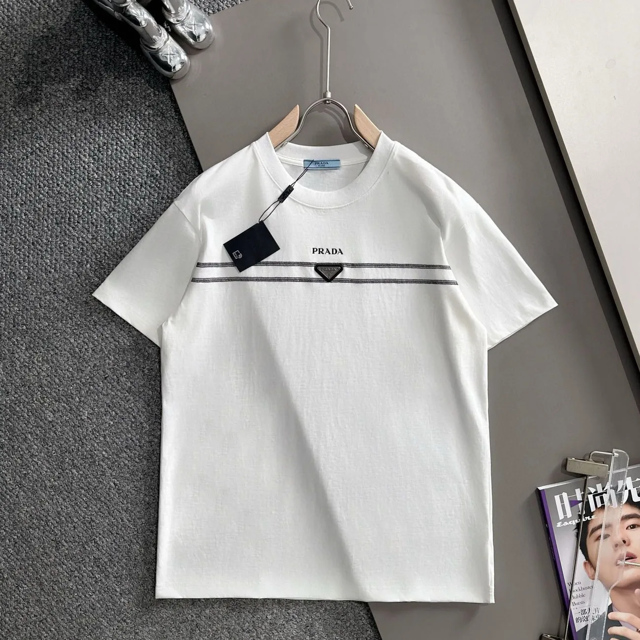 『S-XL』男女兼用の、シンプルでカジュアルな新しい定番のゆったりとした半袖Tシャツ