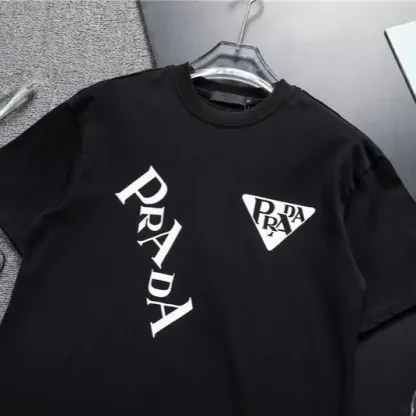 『S-3XL』夏物高級クルーネック半袖Tシャツ（男女兼用）
