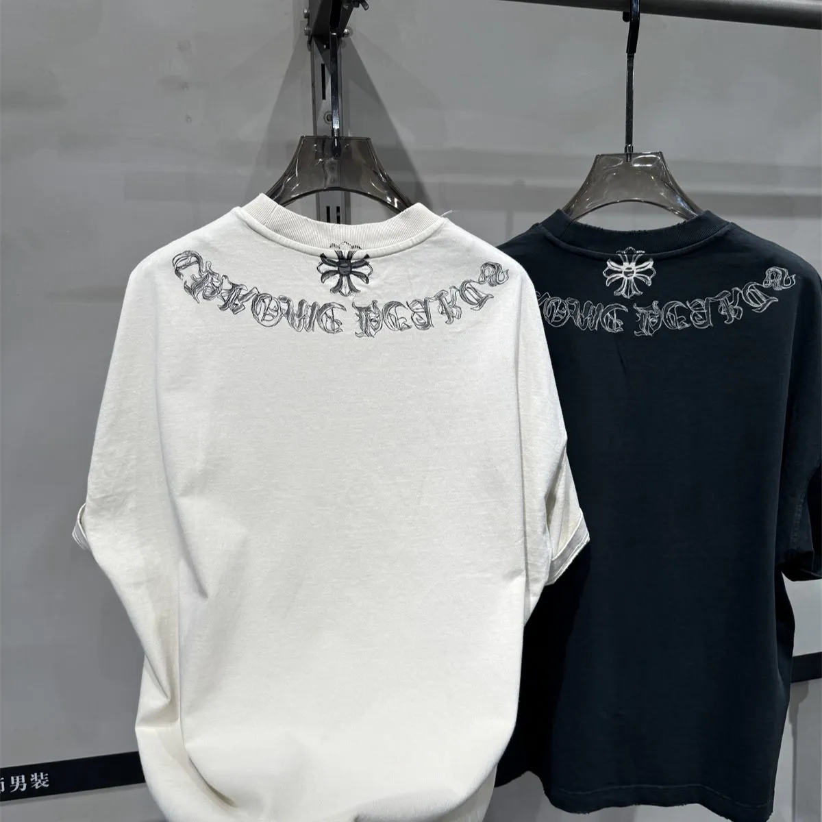 『L-4XL』新作ラウンドネックプリント半袖Tシャツ、トレンディなハーフスリーブ