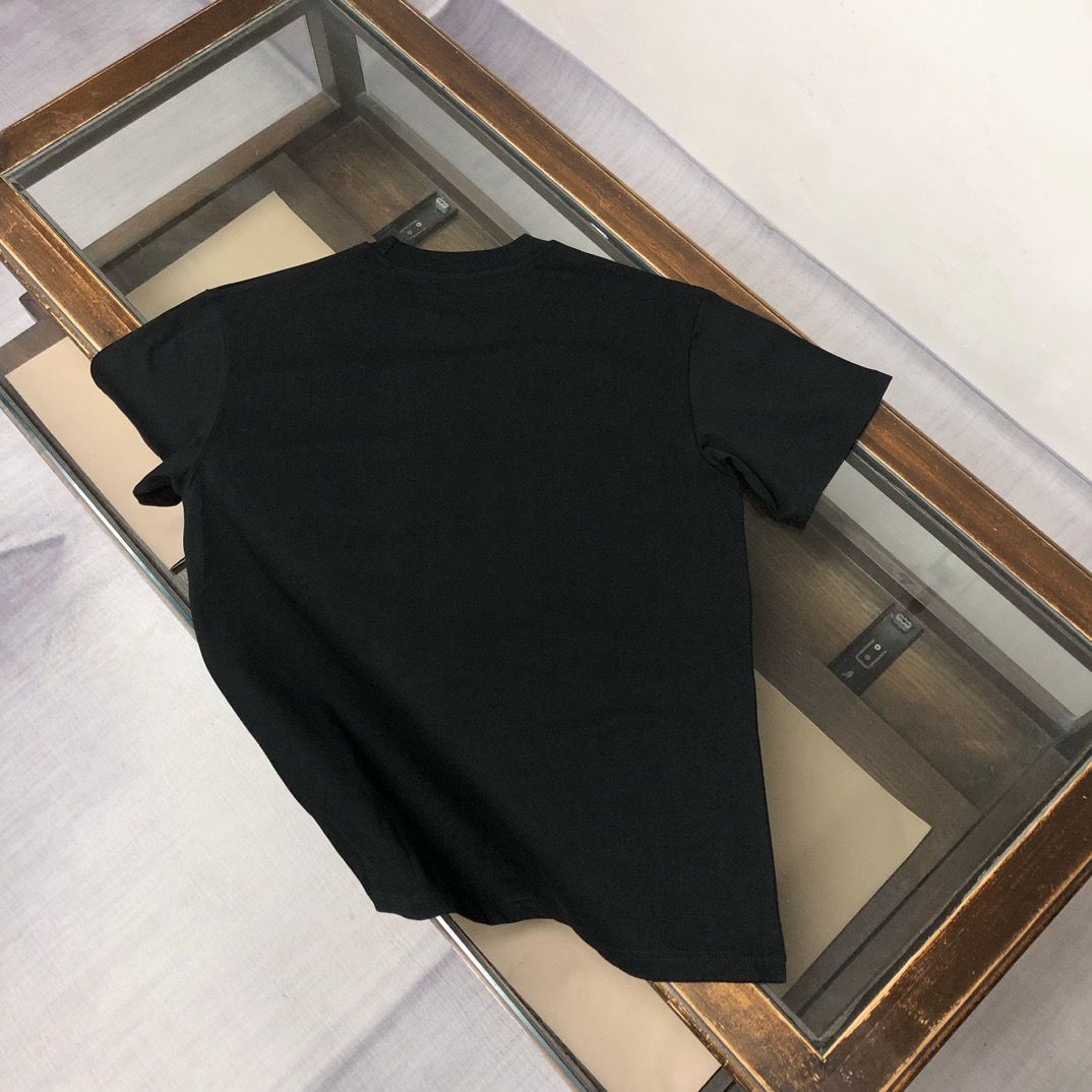 『S-3XL』男女兼用の、夏にぴったりの最新トレンドレタープリントクルーネック半袖Tシャツ