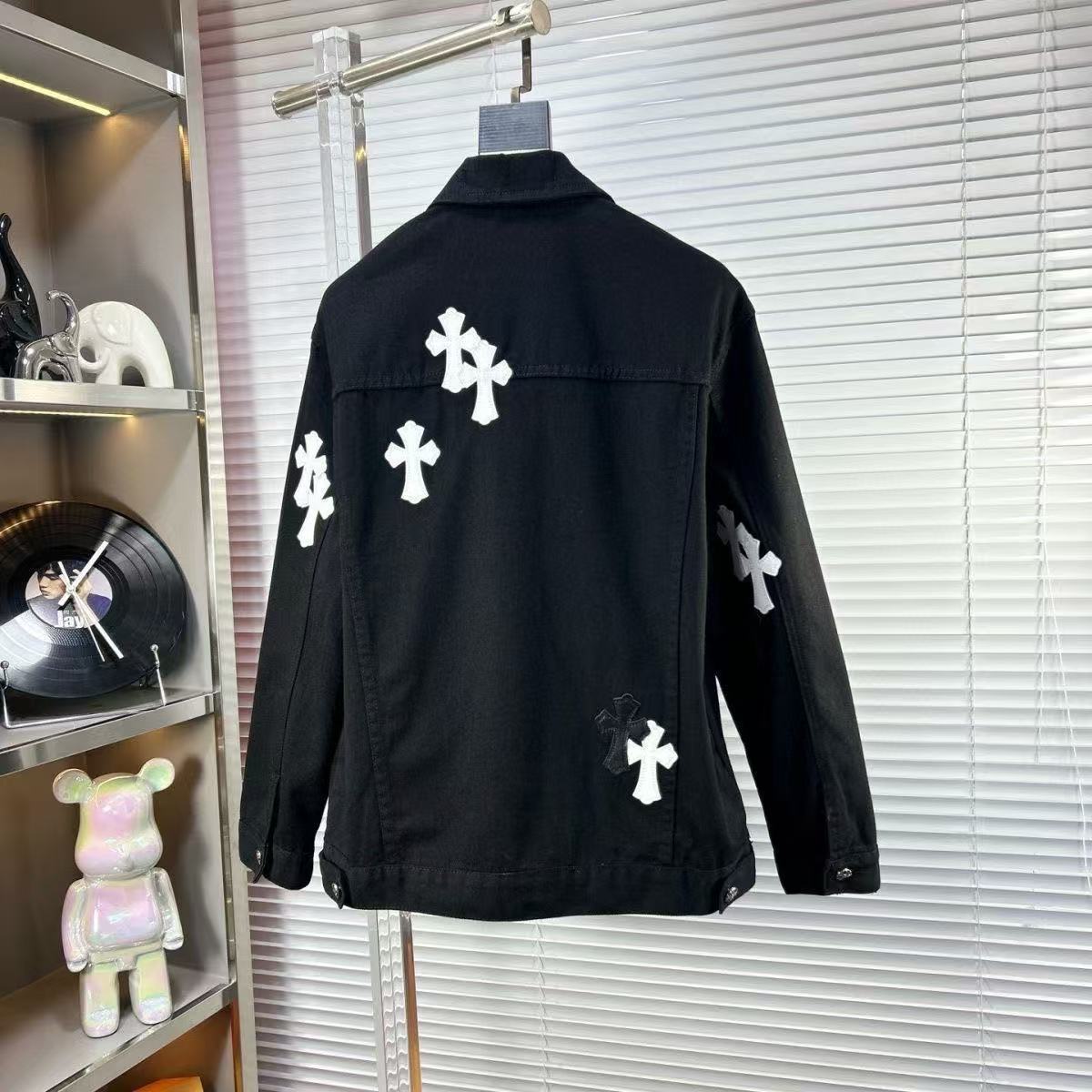 『XS-5XL』新しい春と秋のメンズとレディースの長袖デニムジャケットトップスファッショナブルなトレンディなジャケット