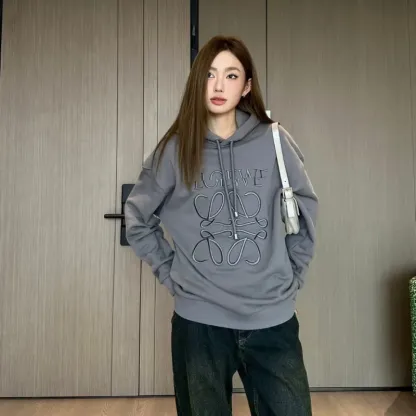 『M-XL』人気上昇中 手触り良く ファッション 刺繍 フード付き パーカー