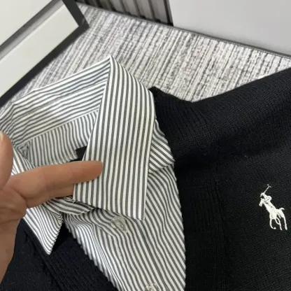 『L-4XL』NO.1人気 優しい雰囲気 ファッション ドレイヤード ニット セーター