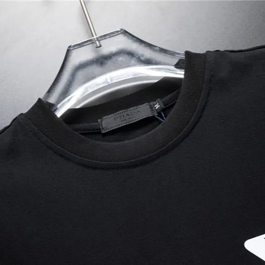 『S-3XL』夏物高級クルーネック半袖Tシャツ（男女兼用）