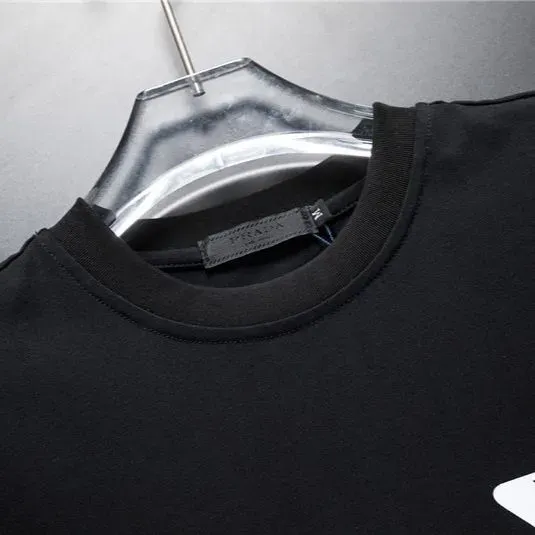 『S-3XL』夏物高級クルーネック半袖Tシャツ（男女兼用）