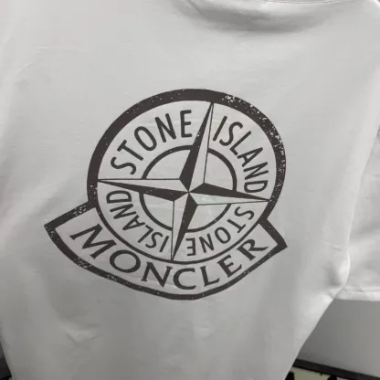 『S-2XL』プリント柄の半袖Tシャツ  カップルスタイルで、厚手ながらも高級感があり、トレンディなデザインです