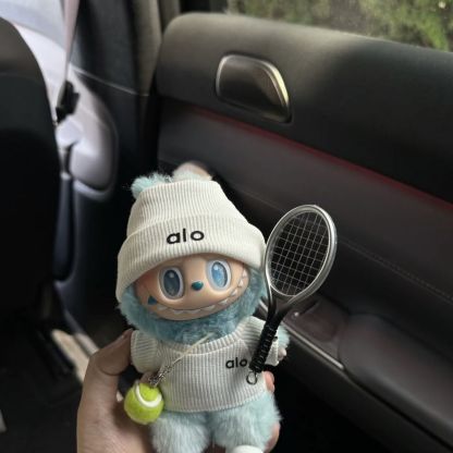 labubu 超かわいいテニススポーツスーツベビー服 17cm ぬいぐるみ人形 ユニバーサルチェンジスポーツウェア かわいい