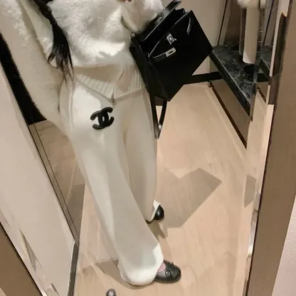 『フリーサイズ』大人気 高品質 着瘦せ 動きやすい 元気いっぱい 女子マスト 雰囲気 ニット パンツ