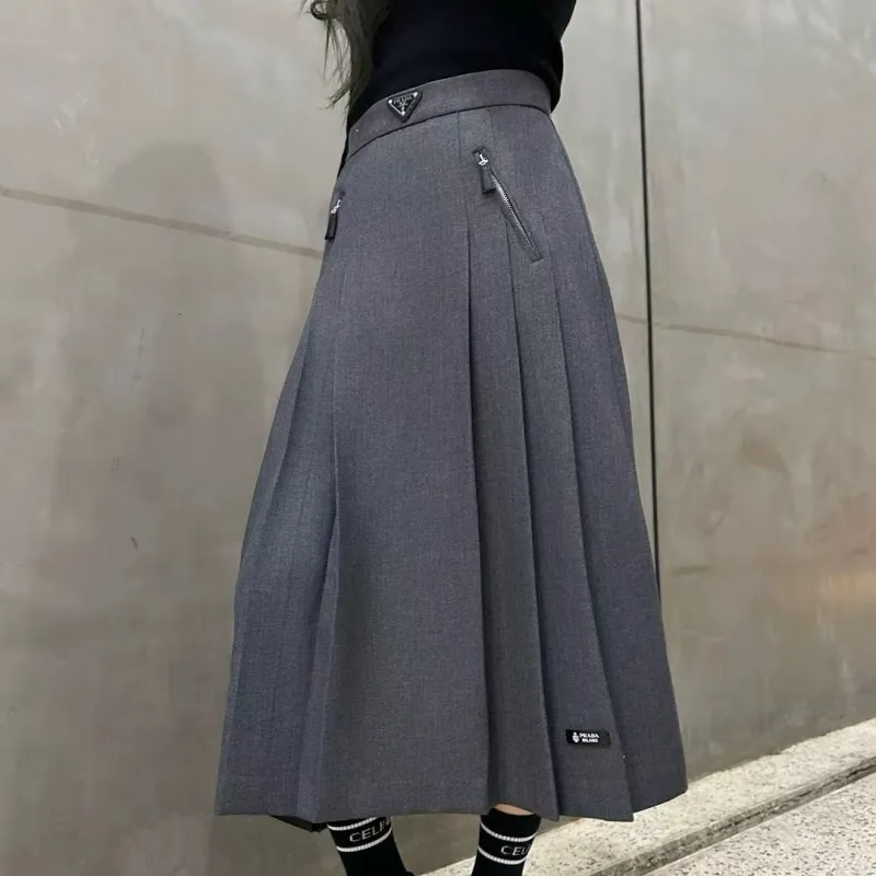 『S-L』存在感 元気いっぱい エレガント モード ジッパー スカート
