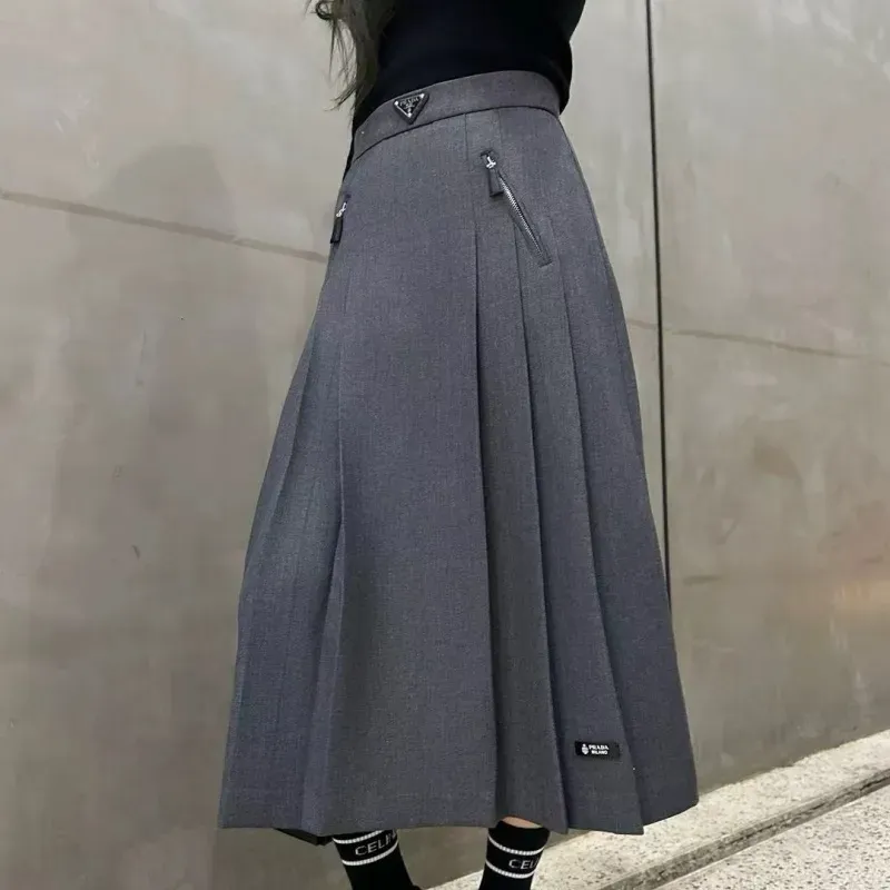 『S-L』存在感 元気いっぱい エレガント モード ジッパー スカート