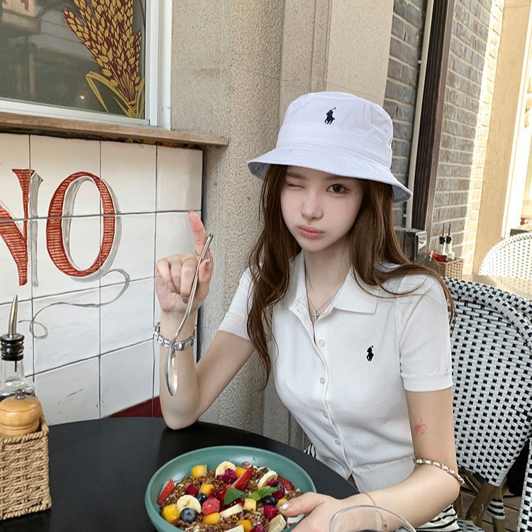 『S-L』高級ポニー刺繍入りアイスシルクトップス、新作サマーニットウェア
