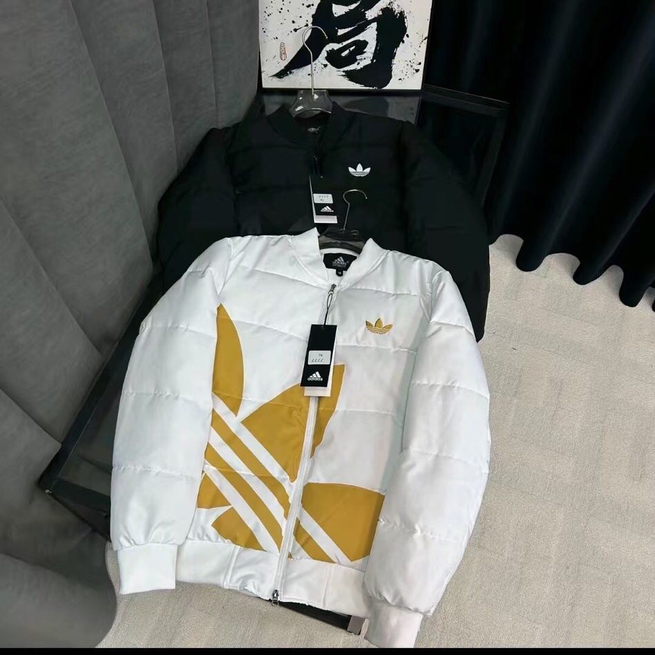 『S-XL』冬用厚手ゆったりコットンパッド入りジャケット、暖かくカジュアルな野球刺繍入りカップルコットンパッド入りジャケット