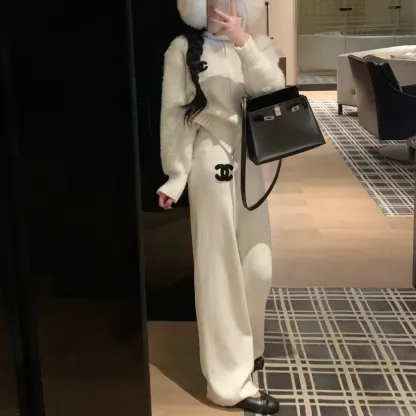『フリーサイズ』大人気 高品質 着瘦せ 動きやすい 元気いっぱい 女子マスト 雰囲気 ニット パンツ