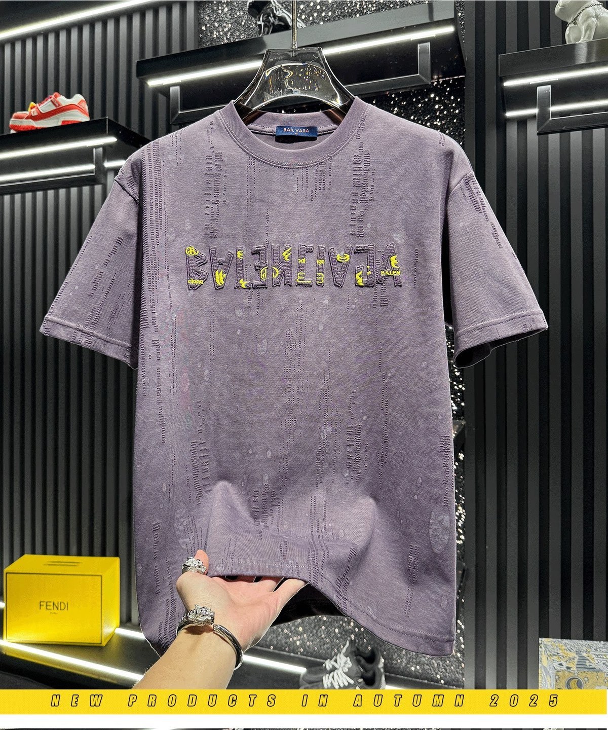 『M-3XL』メンズ高級刺繍入りタイダイ半袖Tシャツ、最新のファッショナブルなアメリカンスタイル。
