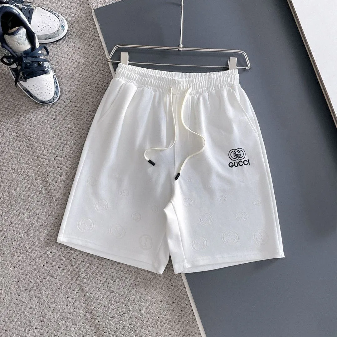 『M-4XL』新作クラシックレター刺繍入りカジュアルショーツ