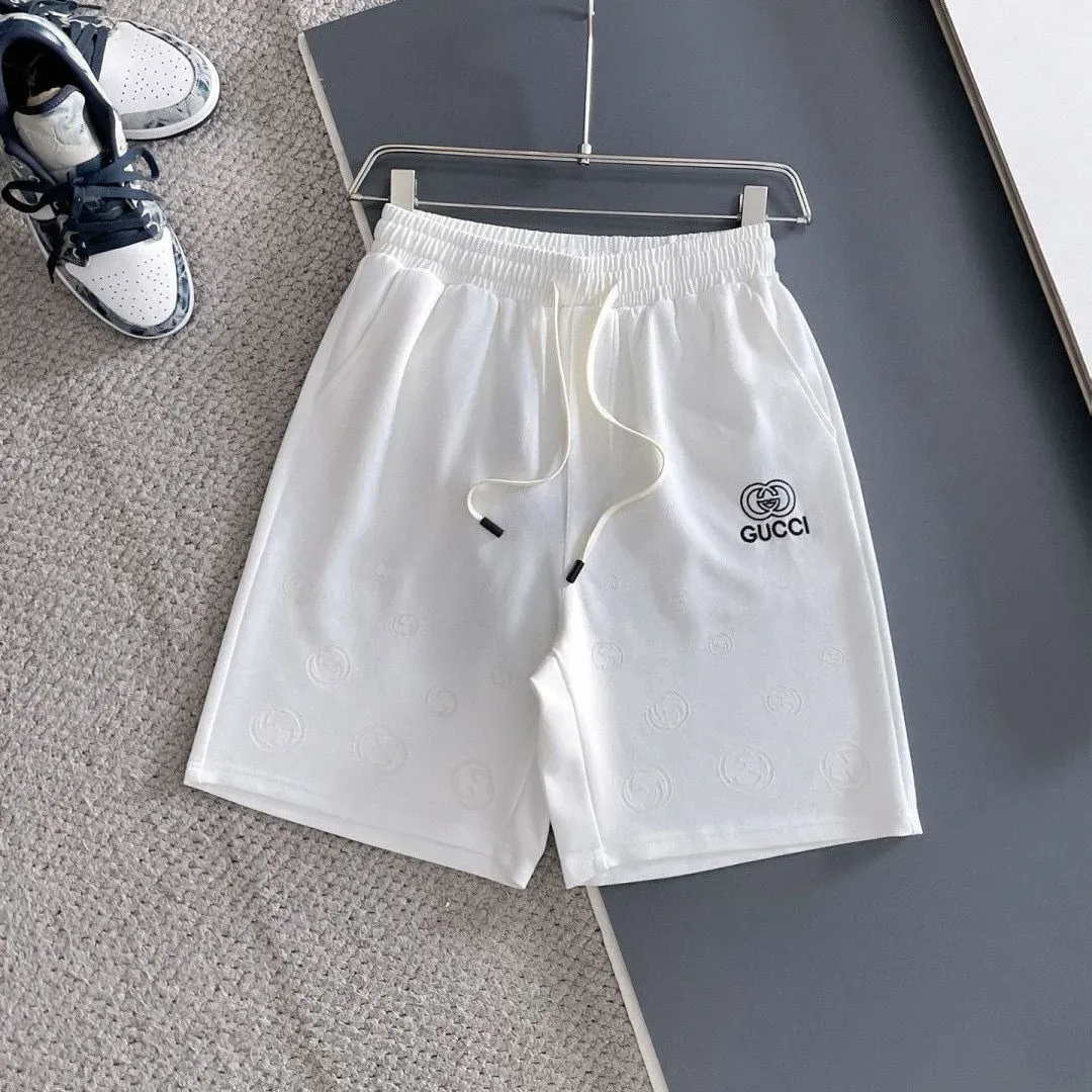 『M-4XL』新作クラシックレター刺繍入りカジュアルショーツ