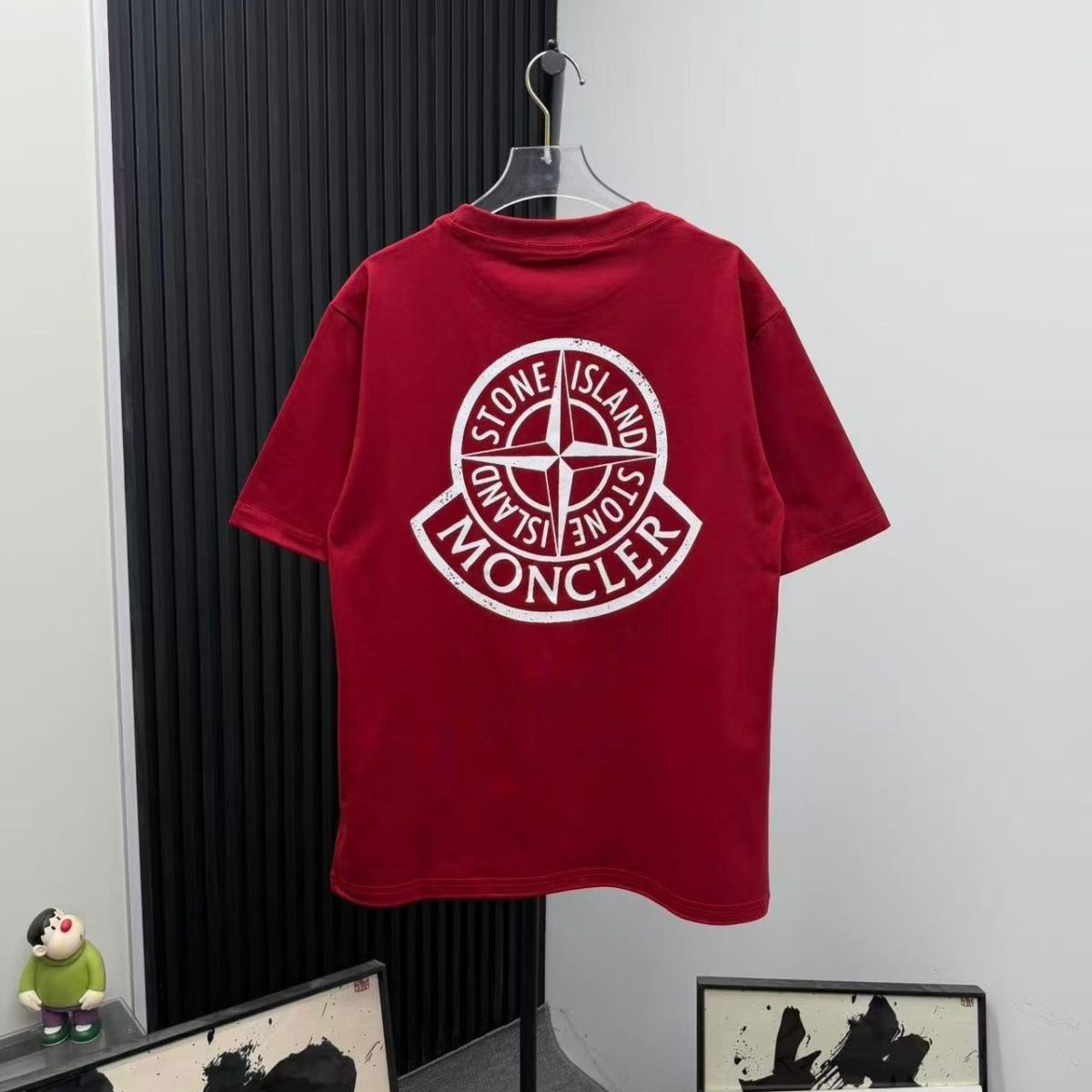 『S-2XL』プリント柄の半袖Tシャツ  カップルスタイルで、厚手ながらも高級感があり、トレンディなデザインです