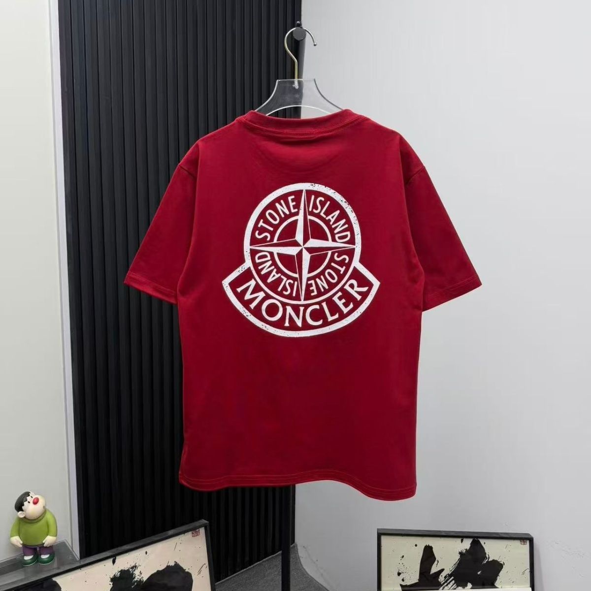 『S-2XL』プリント柄の半袖Tシャツ  カップルスタイルで、厚手ながらも高級感があり、トレンディなデザインです