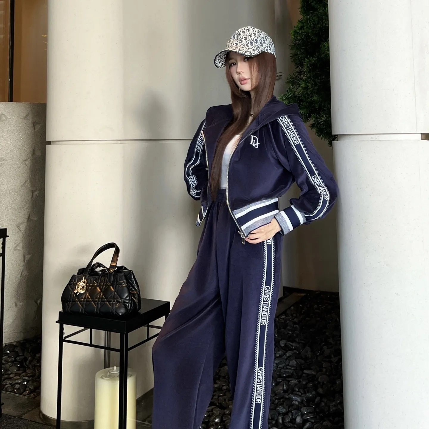 『S-L』トレンド感満点 清潔感のある デイリーに使える 痩せ見せる 肌に優しい トップス+パンツ セットアップ