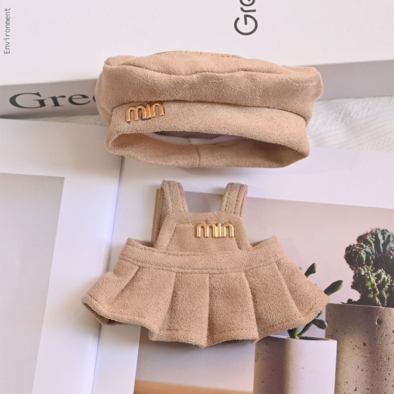 【ドール服のみ】17cm Labubuドール服 張元英同スタイル Labubu トレンドブランドセット 123代目マカロン