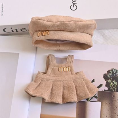【ドール服のみ】17cm Labubuドール服 張元英同スタイル Labubu トレンドブランドセット 123代目マカロン