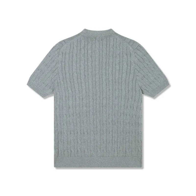 『S-XL』今季も大流行 着心地良い トレンド POLOネック ニット生地 Tシャツ