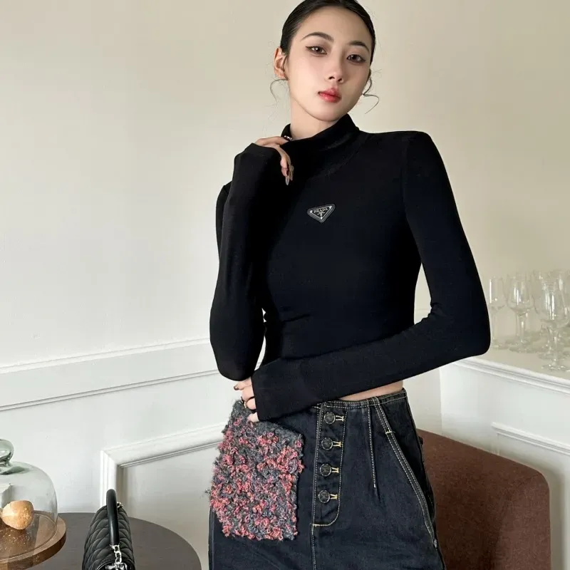 『S-L』人気爆発中 元気いっぱい ファッション おしゃれ 半ハイネック トップス