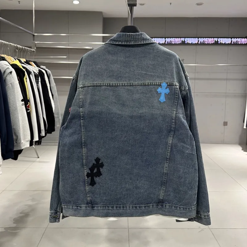 『S-3XL』着回し最強 カジュアルオーバーサイズペアルック カップル デニムアウター