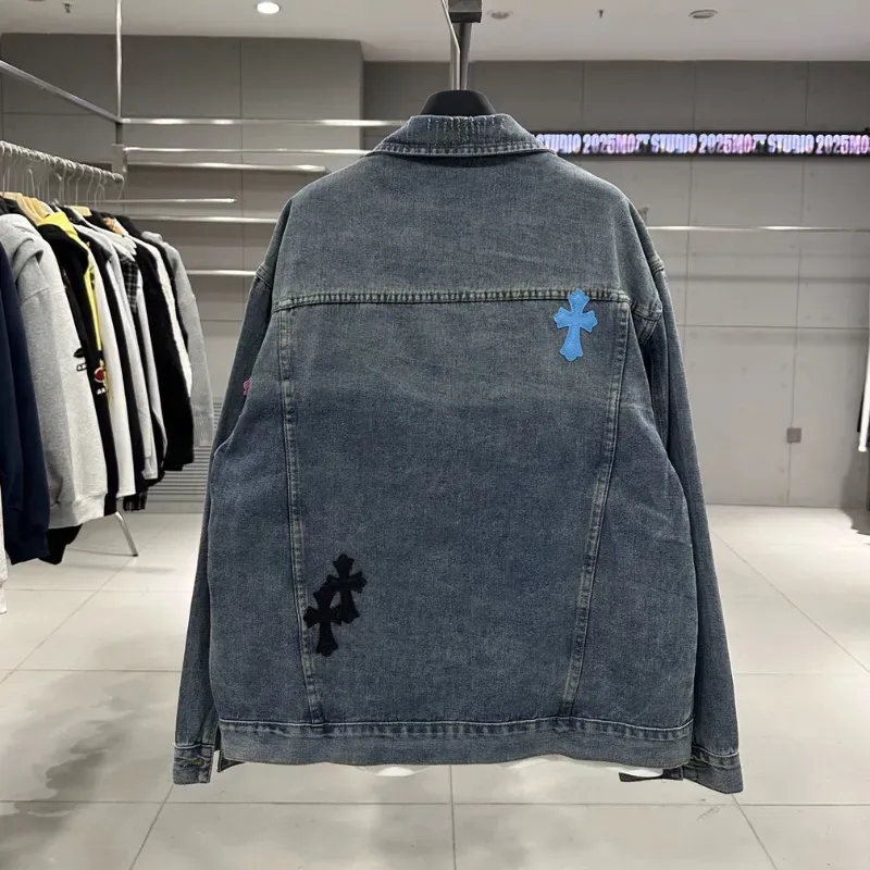 『S-3XL』着回し最強 カジュアルオーバーサイズペアルック カップル デニムアウター