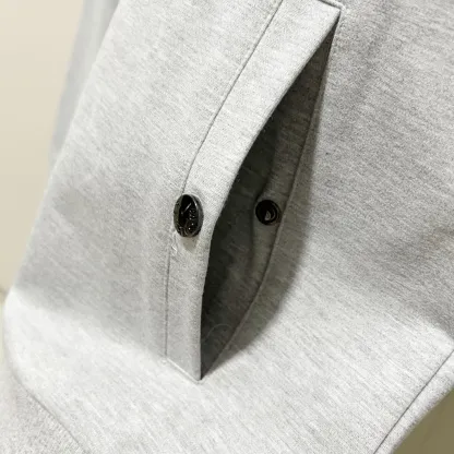 2025年秋冬カラーブロックストライプ刺繍スウェットシャツとパンツのツーピースセット（男女兼用、カップルセット）
